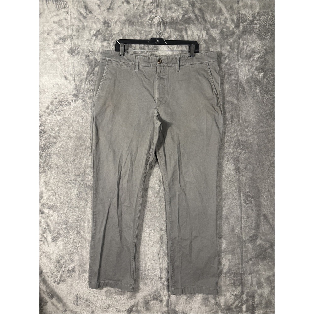 Goodfellow & Co Hennepin Chino Pants Mens 38x29 Gray Straight Leg Twill Trousers